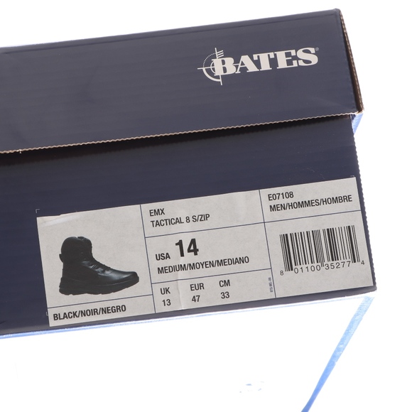 Bates Black Leather Charge Tactical Boots Mens 14 - Picture 6 of 6